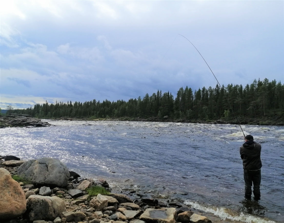 fishing at Muonio river