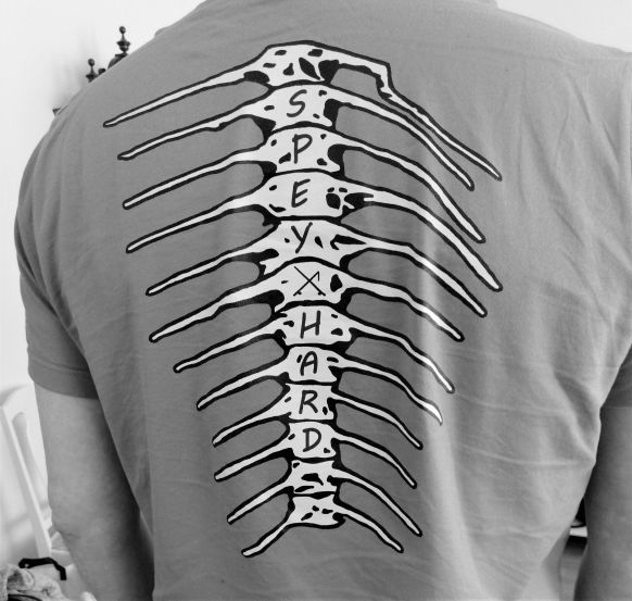 Spey Hard t-shirt with fish spine