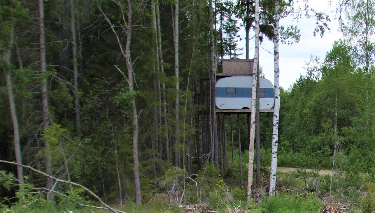 Landmark at Byske river